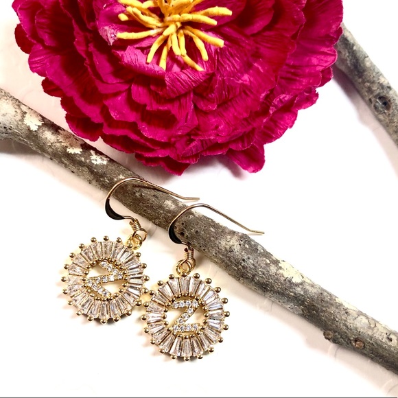 Initial Z Earrings, Letter Z, Personalized Z, Boho - Picture 5 of 8